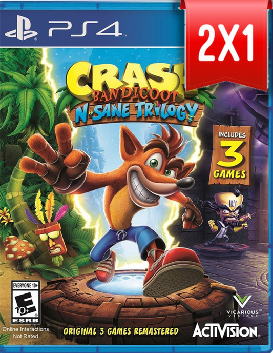 Código Crash N Sane Trilogy PS4 (🔥PROMO 2X1🔥)