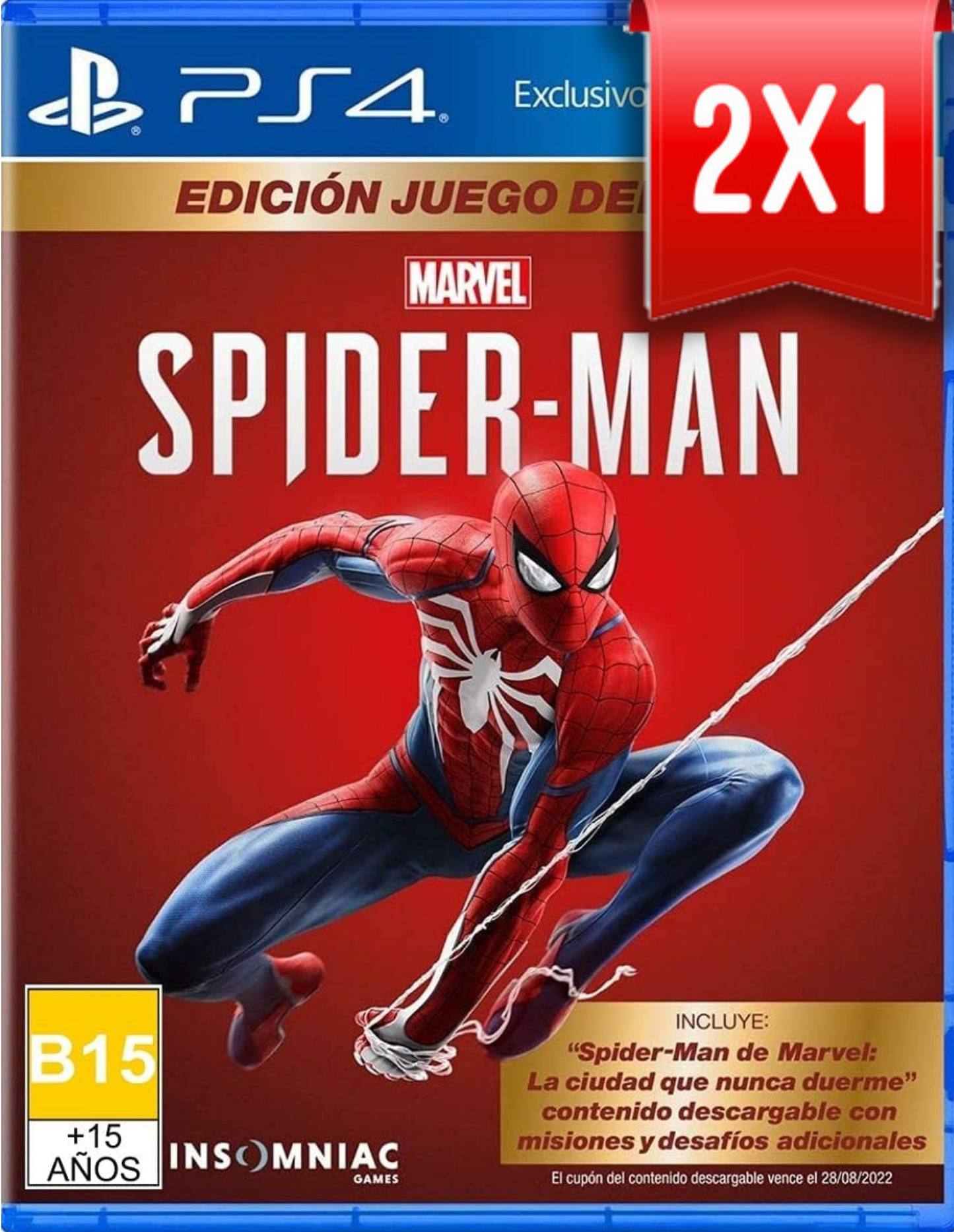 Código Spiderman PS4 (🔥PROMO 2X1🔥)